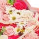 Springos Mydlane róże 24 szt. flower box zestaw kwiatów w pudełku serce różowe UNIWERSALNY 1