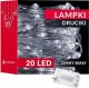 Springos Miś z płatków róż czerwony z sercem 25 cm niedźwiedź różany z lampkami LED biały zimny UNIWERSALNY 14