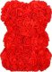 Springos Miś z płatków róż czerwony z sercem, 30 cm rose bear z lampkami LED biały ciepły UNIWERSALNY 7