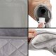Springos Termofor gumowy w futrzanym pokrowcu ogrzewacz do rąk 1,8L szary UNIWERSALNY 10