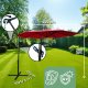 Fancy Garden Parasol ogrodowy ASTER 245x300x300 duży solidny z wysięgnikiem czerwony 9