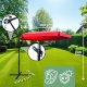 Fancy Garden Parasol ogrodowy CYNIA 245x300x300 z korbką składany solidny czerwony 9