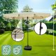 Fancy Garden Parasol ogrodowy FLOKS 235x200x125 łamany solidny składany beżowy 6
