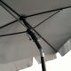 Fancy Garden Parasol ogrodowy FLOKS 235x200x125 łamany solidny składany jasnoszary 4