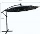 Fancy Garden Parasol ogrodowy MILIN 245x300x300 duży z oświetleniem LED z wysięgnikiem ciemnoszary 2
