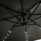 Fancy Garden Parasol ogrodowy MILIN 245x300x300 duży z oświetleniem LED z wysięgnikiem ciemnoszary 4