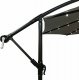 Fancy Garden Parasol ogrodowy MILIN 245x300x300 duży z oświetleniem LED z wysięgnikiem jasnoszary 3