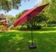 Fancy Garden Parasol ogrodowy ORIENT 235x270x270 łamany regulowany z korbką czerwony 4
