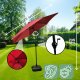 Fancy Garden Parasol ogrodowy ORIENT 235x270x270 łamany regulowany z korbką czerwony 5