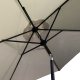 Fancy Garden Parasol ogrodowy ORIENT 235x270x270 łamany regulowany z korbką beżowy 3
