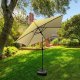 Fancy Garden Parasol ogrodowy ORIENT 235x270x270 łamany regulowany z korbką beżowy 6