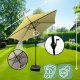 Fancy Garden Parasol ogrodowy ORIENT 235x270x270 łamany regulowany z korbką beżowy 7