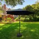 Fancy Garden Parasol ogrodowy ORIENT 235x270x270 łamany regulowany z korbką ciemnoszary 7