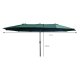 Fancy Garden Parasol ogrodowy TILIA 245x270x460 duży solidny składany z korbką ciemnozielony 2