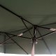 Fancy Garden Parasol ogrodowy TILIA 245x270x460 duży solidny składany z korbką ciemnozielony 3