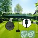 Fancy Garden Parasol ogrodowy TILIA 245x270x460 duży solidny składany z korbką ciemnozielony 7