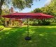 Fancy Garden Parasol ogrodowy TILIA 245x270x460 duży solidny składany z korbką czerwony 4