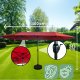 Fancy Garden Parasol ogrodowy TILIA 245x270x460 duży solidny składany z korbką czerwony 5