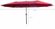 Fancy Garden Parasol ogrodowy TILIA 245x270x460 duży solidny składany z korbką czerwony 2