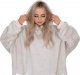 Springos Kocobluza damska męska oversize koc bluza 2w1 z kapturem XXL ciepła jasnoszara UNIWERSALNY 6