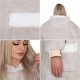 Springos Kocobluza damska męska oversize koc bluza 2w1 z kapturem XXL ciepła jasnoszara UNIWERSALNY 8