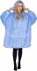 Springos Kocobluza damska męska oversize koc bluza 2w1 z kapturem XXL ciepła jasnoniebieska UNIWERSALNY 1