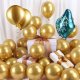 Springos Balony na urodziny 100 szt. dekoracje złoty/czarny UNIWERSALNY 2