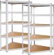 Springos Regały metalowe 2 szt. z 5 półkami 180x90x40cm 875kg do garażu, piwnicy UNIWERSALNY 14