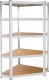 Springos Regał metalowy narożny z 5 półkami 180x90x40 cm 875 kg do garażu, piwnicy UNIWERSALNY 2