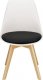 Springos Krzesło skandynawskie krzesła 4 szt. do kuchni salonu jadalni Verde biało-czarne UNIWERSALNY 11