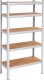 Springos Regał metalowy z 5 półkami 180x90x30cm 875kg do garażu, piwnicy UNIWERSALNY 2