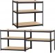 Springos Regały metalowe 2 szt. z 5 półkami 148x75x30 cm 875 kg do garażu, piwnicy UNIWERSALNY 3