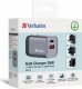 Verbatim Ładowarka GaN Verbatim, USB 3.0, USB C, szara, 35 W, wymienne końcówki C,G,A 3