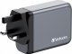 Verbatim Ładowarka GaN Verbatim, USB 3.0, USB C, szara, 100 W, wymienne końcówki C,G,A 1