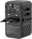 Verbatim Uniwersalny adapter podróżny World-to-World UTA-06 , 2x USB-C PD, QC 4+, 2x USB-A QC 3.0, czarny, 100 W 1