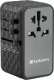 Verbatim Uniwersalny adapter podróżny World-to-World UTA-06 , 2x USB-C PD, QC 4+, 2x USB-A QC 3.0, czarny, 100 W 2