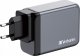 Verbatim Ładowarka GaN Verbatim, USB 3.0, USB C, szara, 200 W, wymienne końcówki C,G,A 2