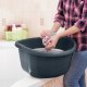 Kadax KADAX Miska Plastikowa Okrągła 3,5L Na Pranie Miednica Misa Z Uchwytami 1