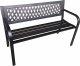 Fancy Garden Ławka ogrodowa z oparciem KALIA stalowa plastikowa 119 cm 1