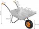 Springos Taczka ogrodowa stal ocynkowana 65 L UNIWERSALNY 11