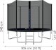 Trampolina ogrodowa Springos TP0002 z siatką zewnętrzną 10 FT 305 cm 14