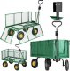 Springos Wózek ogrodowy transportowy metalowy 400 kg zielony UNIWERSALNY 1
