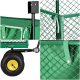 Springos Wózek ogrodowy transportowy metalowy 400 kg zielony UNIWERSALNY 13