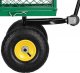 Springos Wózek ogrodowy transportowy metalowy 400 kg zielony UNIWERSALNY 9