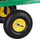 Springos Wózek ogrodowy transportowy metalowy 400 kg zielony UNIWERSALNY 10