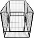 Springos Kojec dla zwierząt wybieg klatka dla psa 184x94x100 cm czarna UNIWERSALNY 12