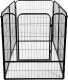 Springos Kojec dla zwierząt wybieg klatka dla psa 184x94x100 cm czarna UNIWERSALNY 14