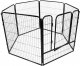 Springos Kojec dla zwierząt wybieg klatka dla psa 184x94x100 cm czarna UNIWERSALNY 4