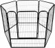 Springos Kojec dla zwierząt wybieg klatka dla psa 184x94x100 cm czarna UNIWERSALNY 10
