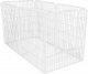 Springos Kojec dla zwierząt wybieg klatka dla psa 184 x 94 x 100 cm biała UNIWERSALNY 14